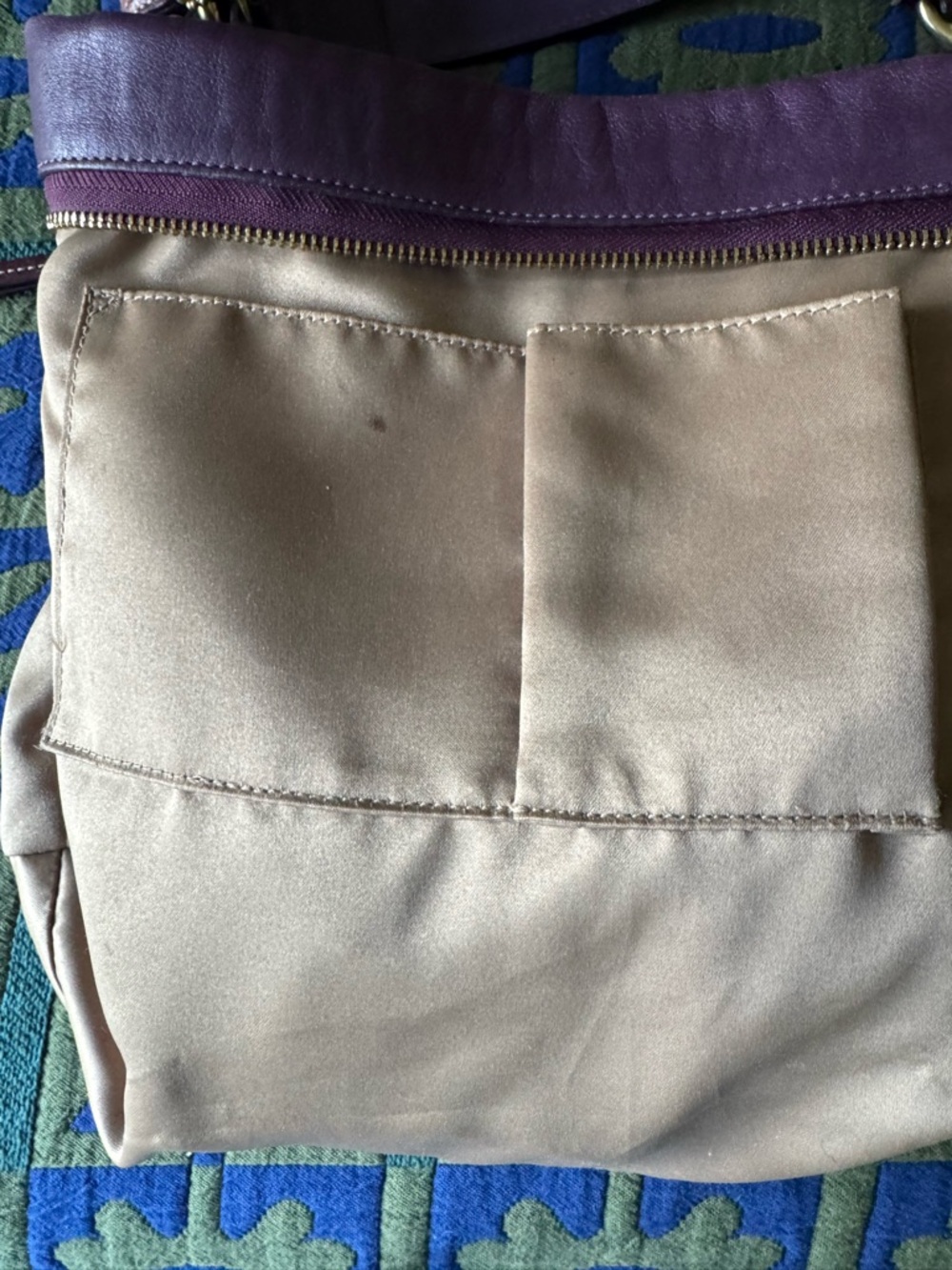 Vintage Coach Carly Hobo Plum Leather Shoulder Bag - Picture 10 of 11